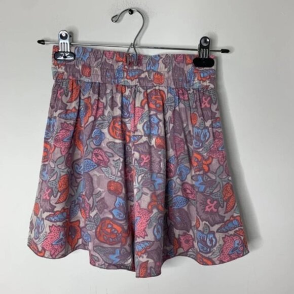 Aritzia Wilfred Shorts Print Pattern High Rise Flowy Purple y2k 2000s Size XS - Picture 7 of 10